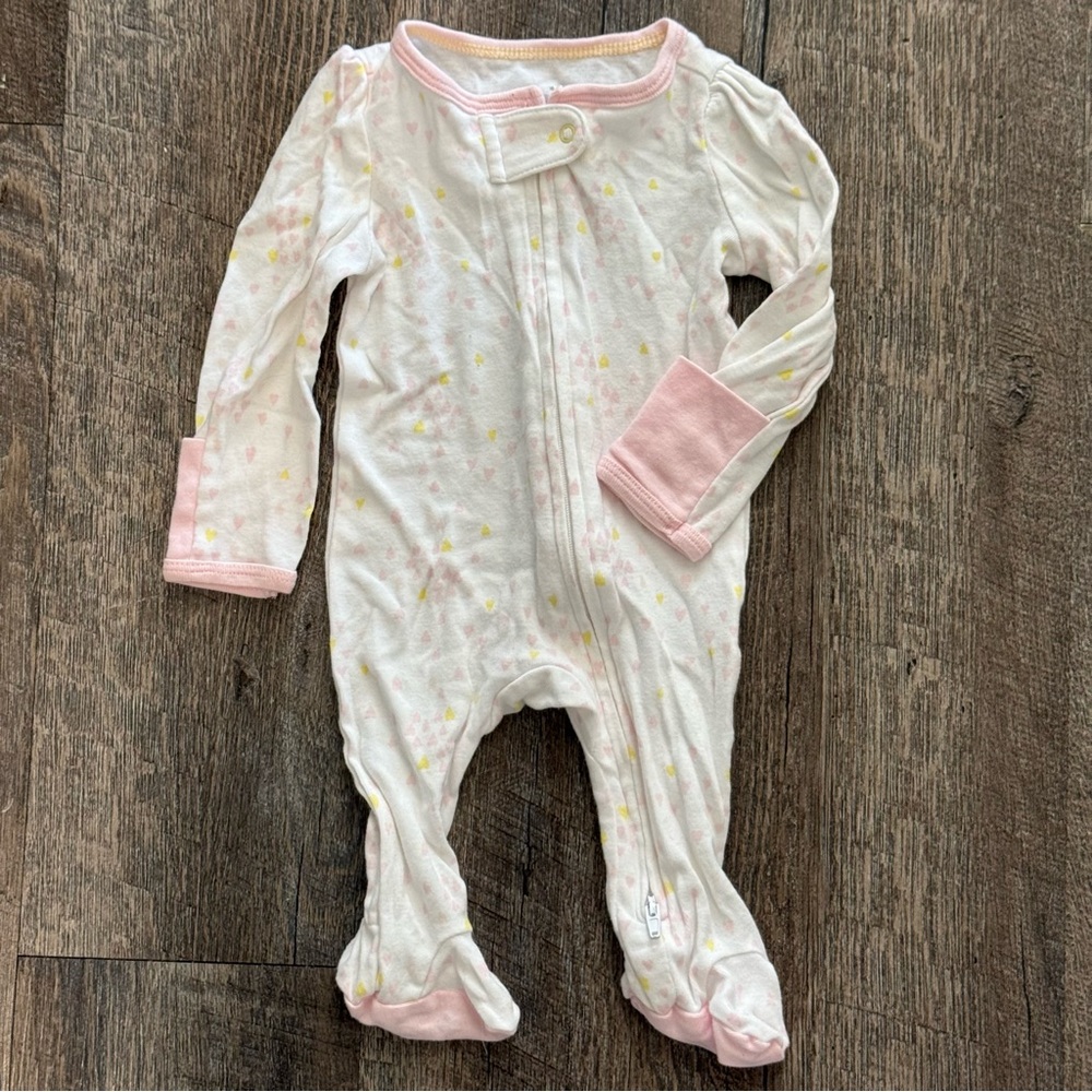 Pink and White Baby Footie (Bundle!)